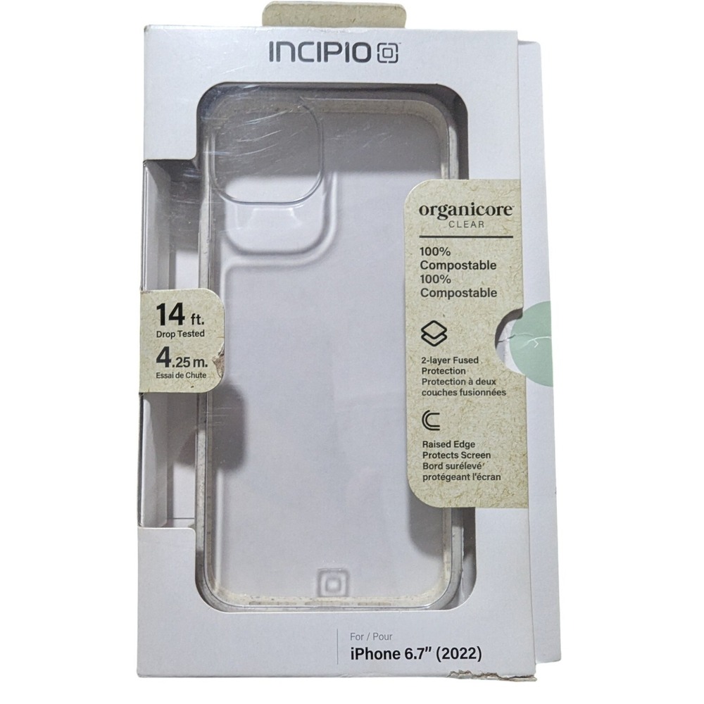 Q6. Incipio - Organicore Clear Case for iPhone 14 Plus - Natural Slightly Used